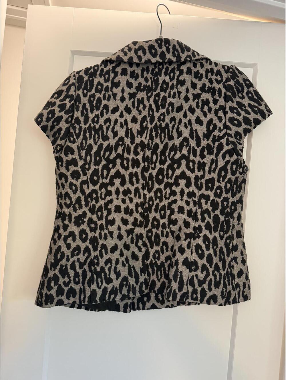 Classiques Entier Leopard Print Short Sleeve Jacket Size L - Picture 7 of 9